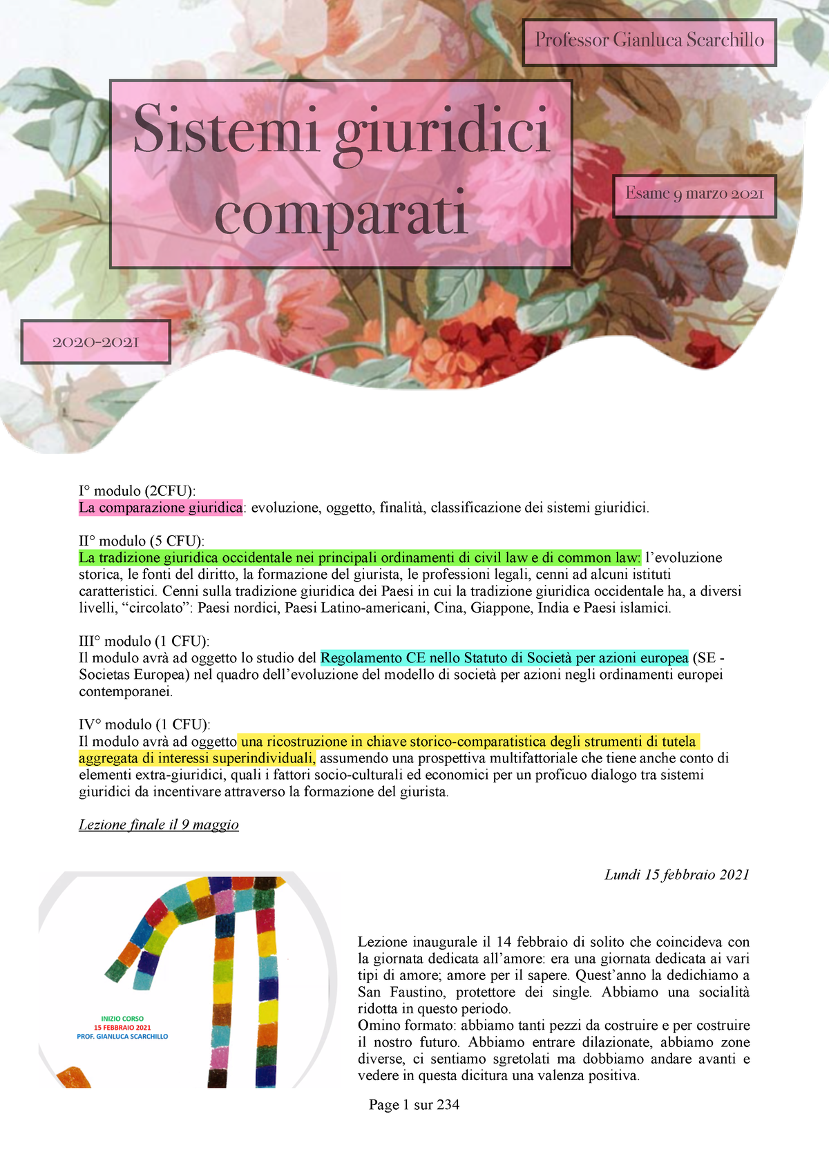 Sistemi Giuridici Comparati Corso Completo- Gianluca Scarchillo - I ...