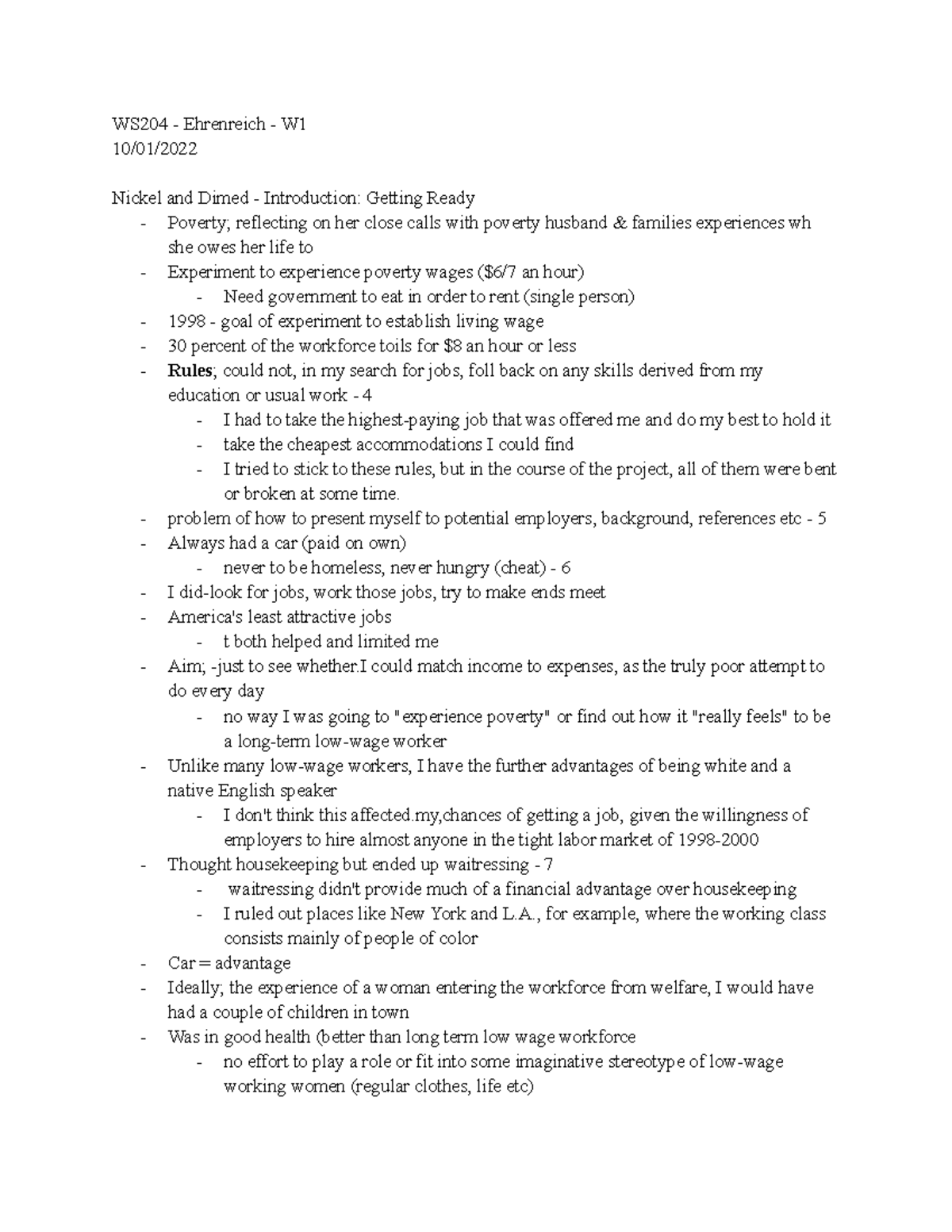 WS204 Ehrenreich W1 WS204 Ehrenreich W 10/01/ Nickel and