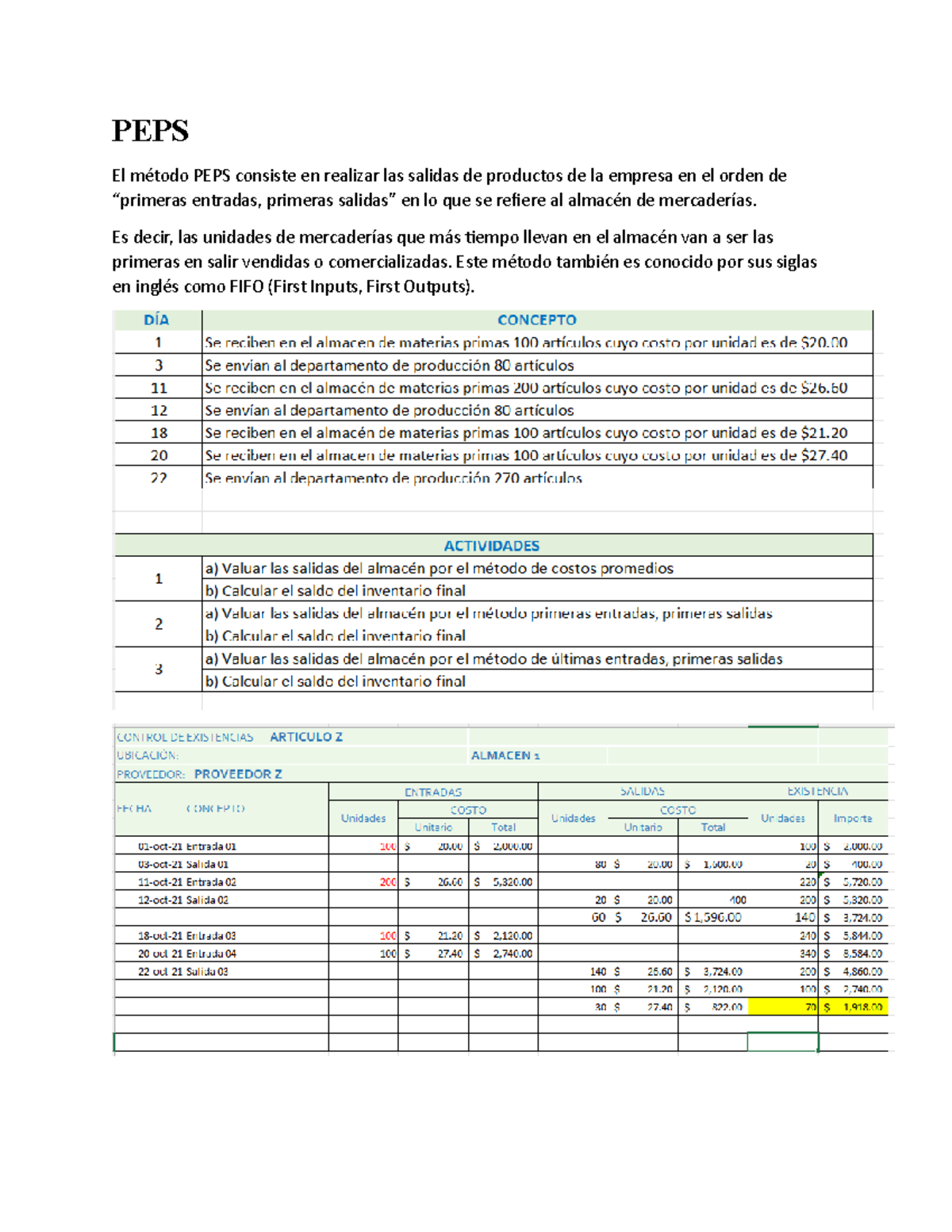 PEPS - Este Es Un Archivo De La Materia De Contabilidad - PEPS El ...