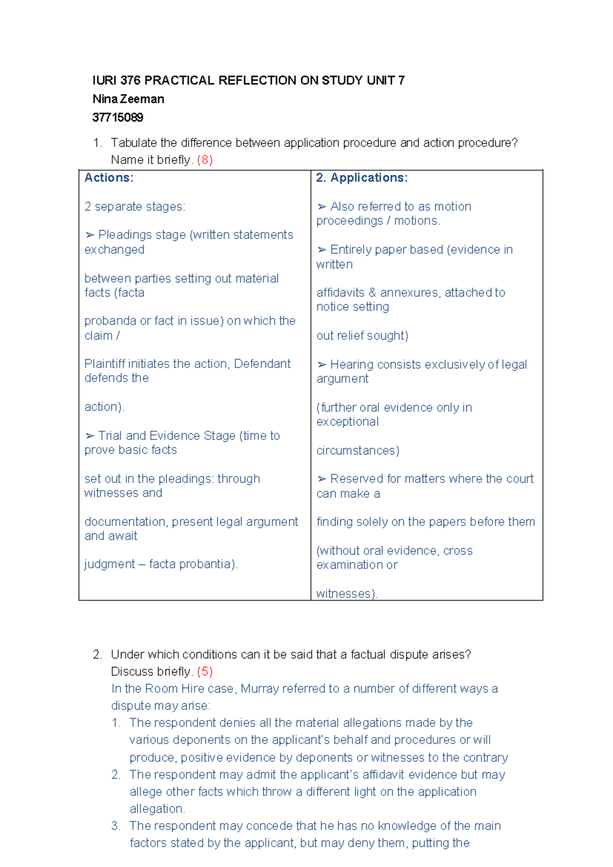 Study+unit+7 activities - IURI 376 PRACTICAL REFLECTION ON STUDY UNIT 7 ...