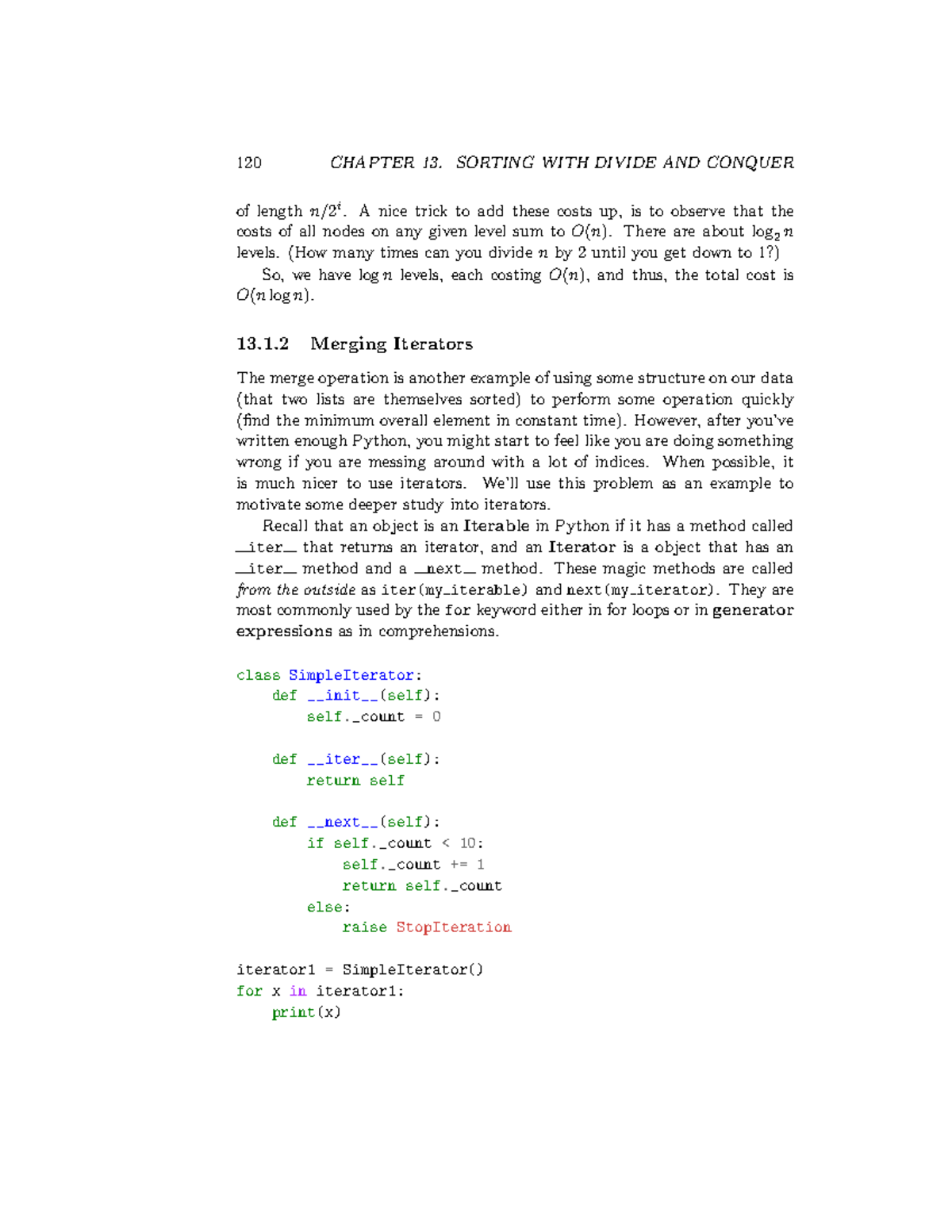 Dsa-18 - good - 120 CHAPTER 13. SORTING WITH DIVIDE AND CONQUER of ...