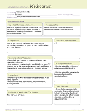 Metronidazole - ACTIVE LEARNING TEMPLATES THERAPEUTIC PROCEDURE A ...