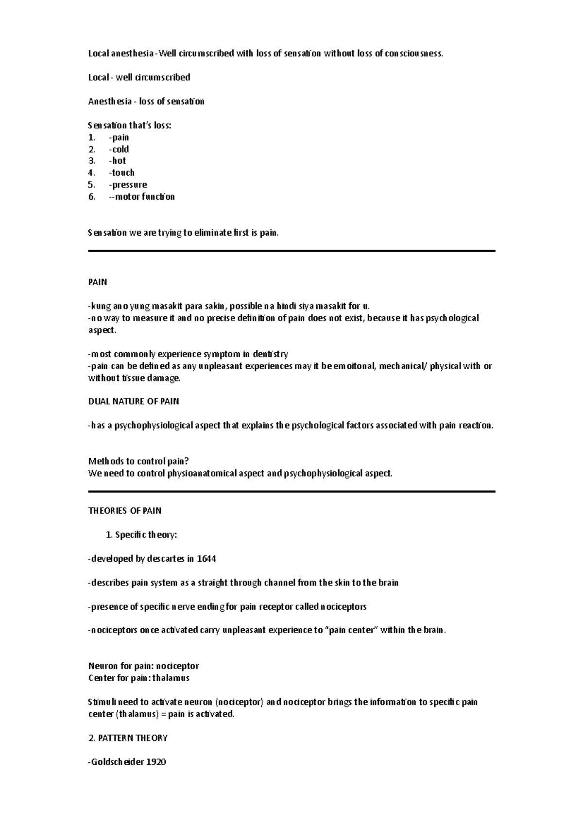 anesthesiology-pain-local-anesthesia-well-circumscribed-with-loss-of