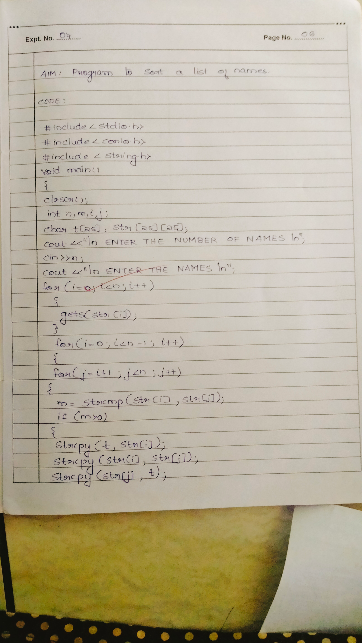 List of names - It's software program - Programming-C++ - Studocu