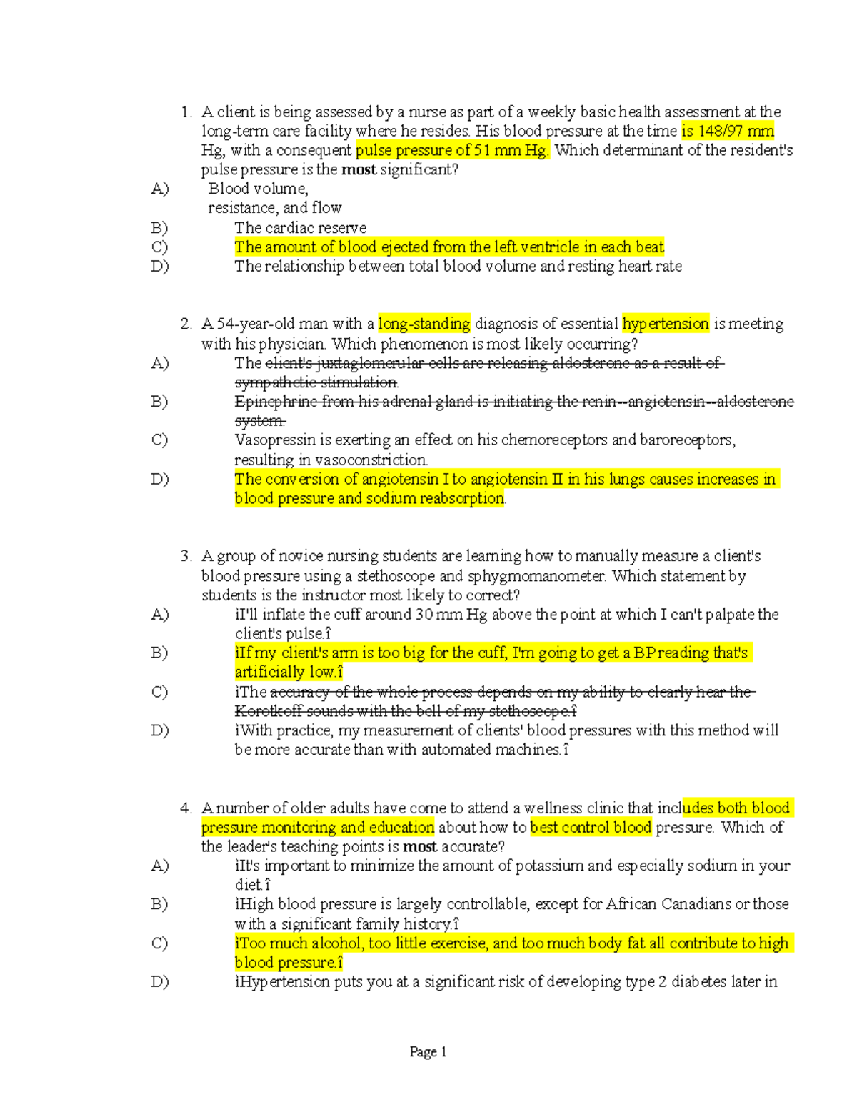 Chapter 23 - Textbook questions - NURS416 - UAlberta - Studocu