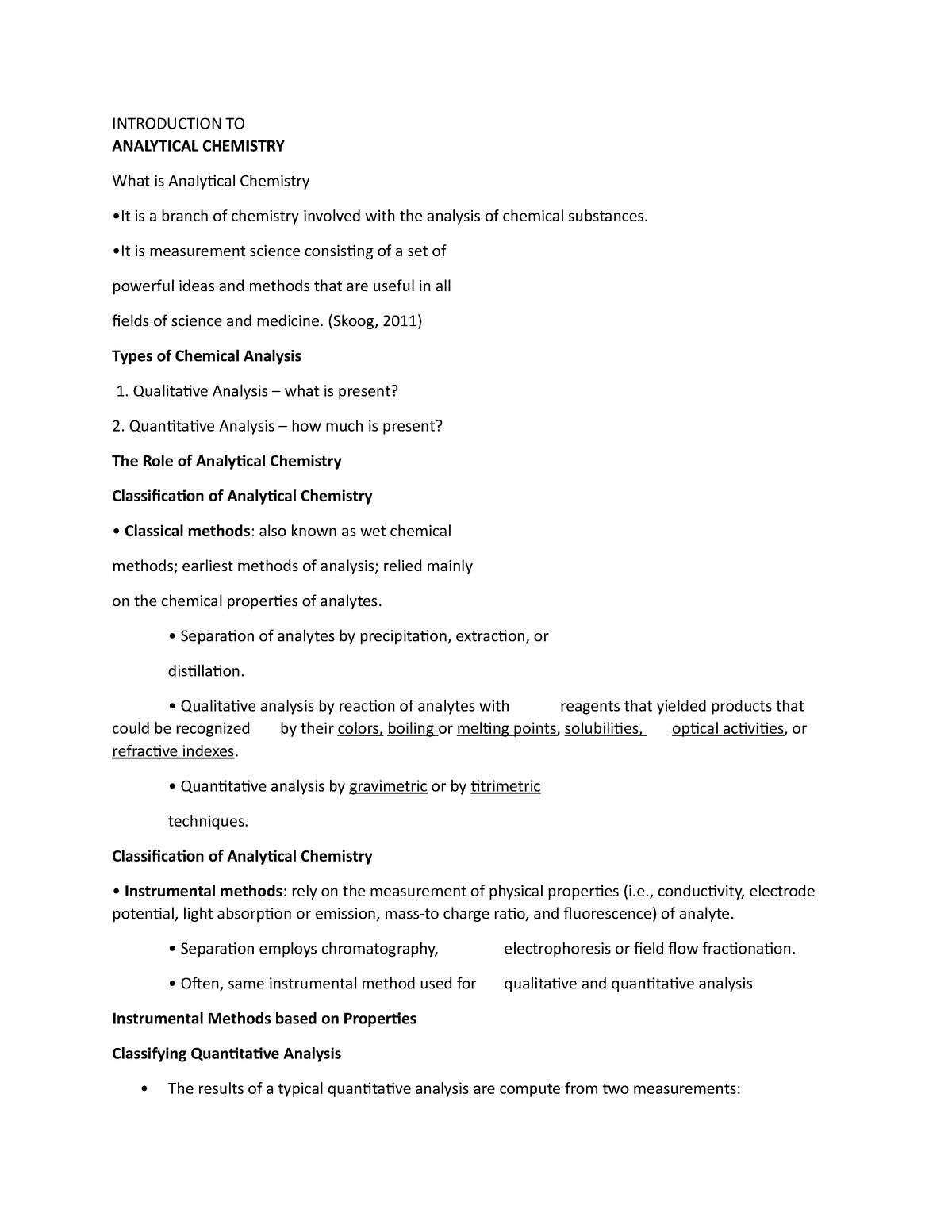 what is analytical chemistry essay