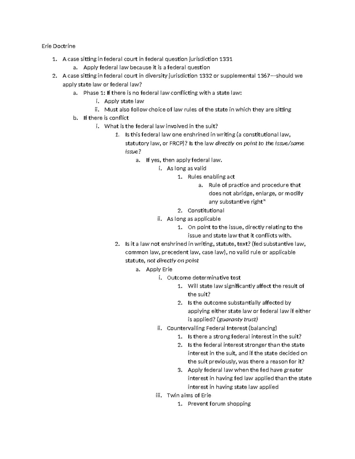 simplified-erie-anlaysis-erie-doctrine-1-a-case-sitting-in-federal
