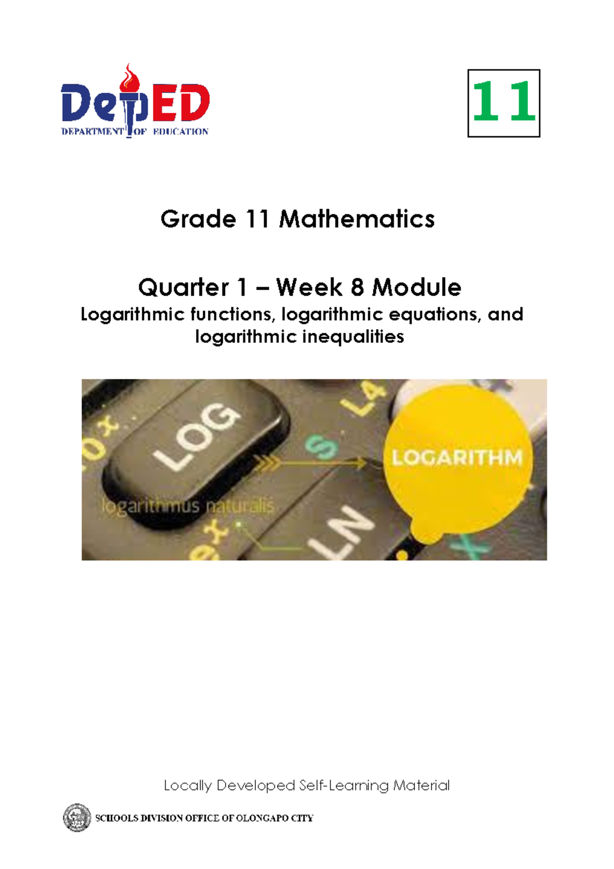 General Mathematics - Grade 11 Mathematics Quarter 1 – Week 8 Module ...