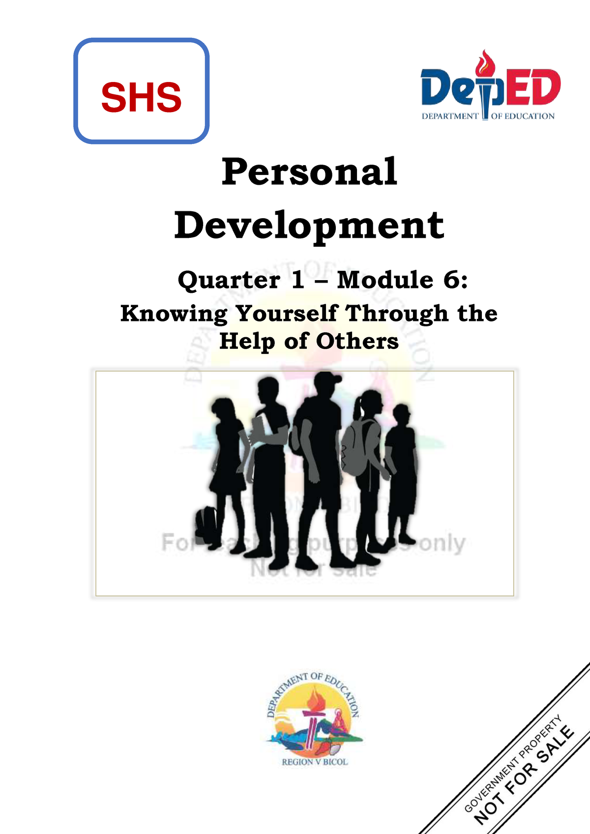 Personal Development Q1 M6 Personal Development Quarter 1 Module 6 Knowing Yourself Through 2996