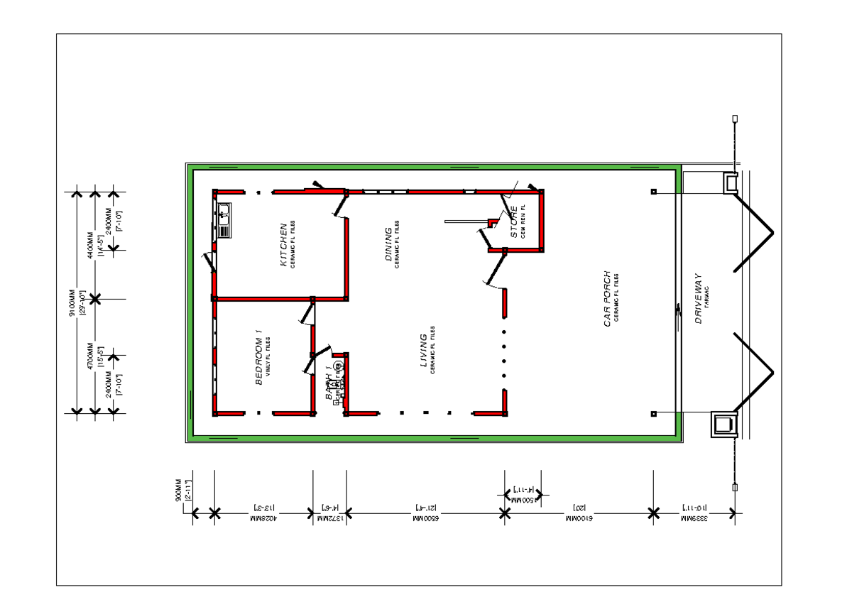 BST150- BEAM-Layout 1 - GOODLUCK - 9100MM [29'-10