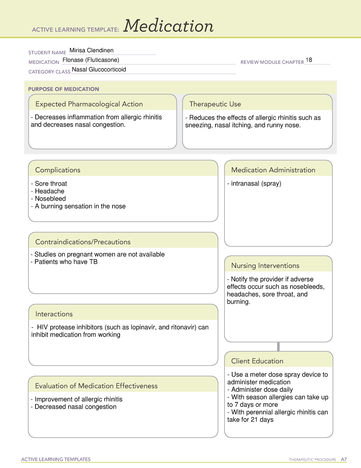 Fluticasone Medication Docx Active Learning Template vrogue.co