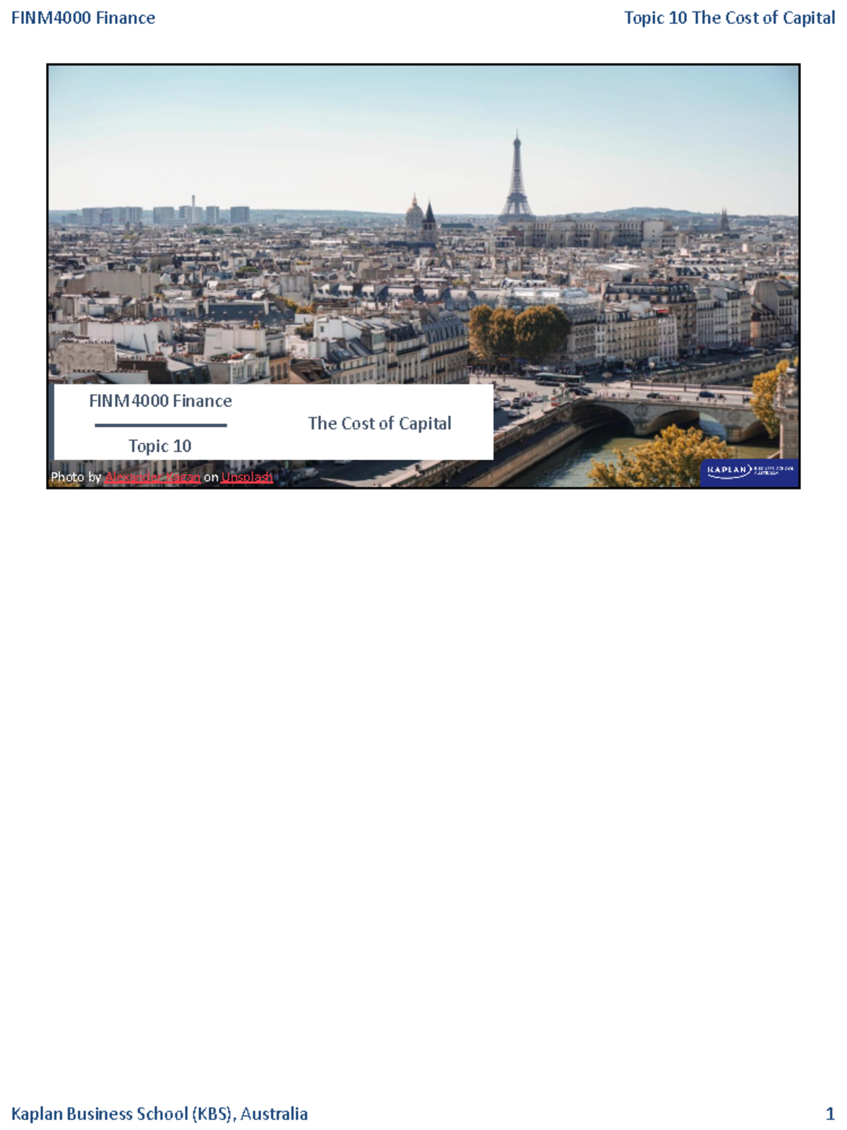 Week 10 - Financial management coursework solutions and workshop notes ...