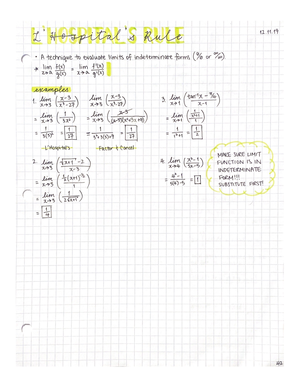 Stuff You Must Know - Calculus - AB CALCULUS (0 to 100) Stuff you MUST ...