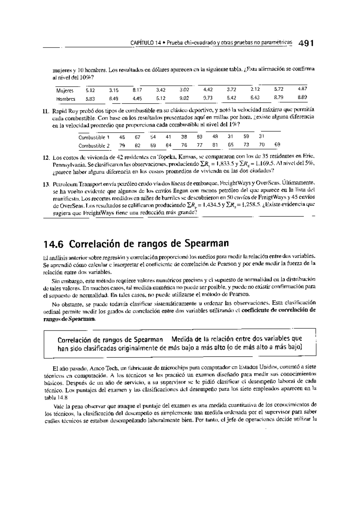 Correlacion de Rangos de Spearman - Estadística - Studocu