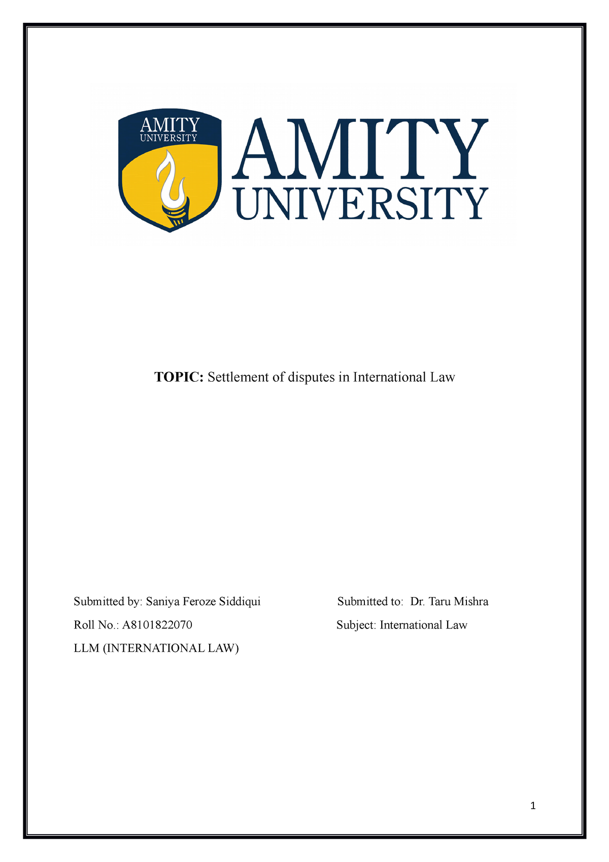 international law master thesis topics