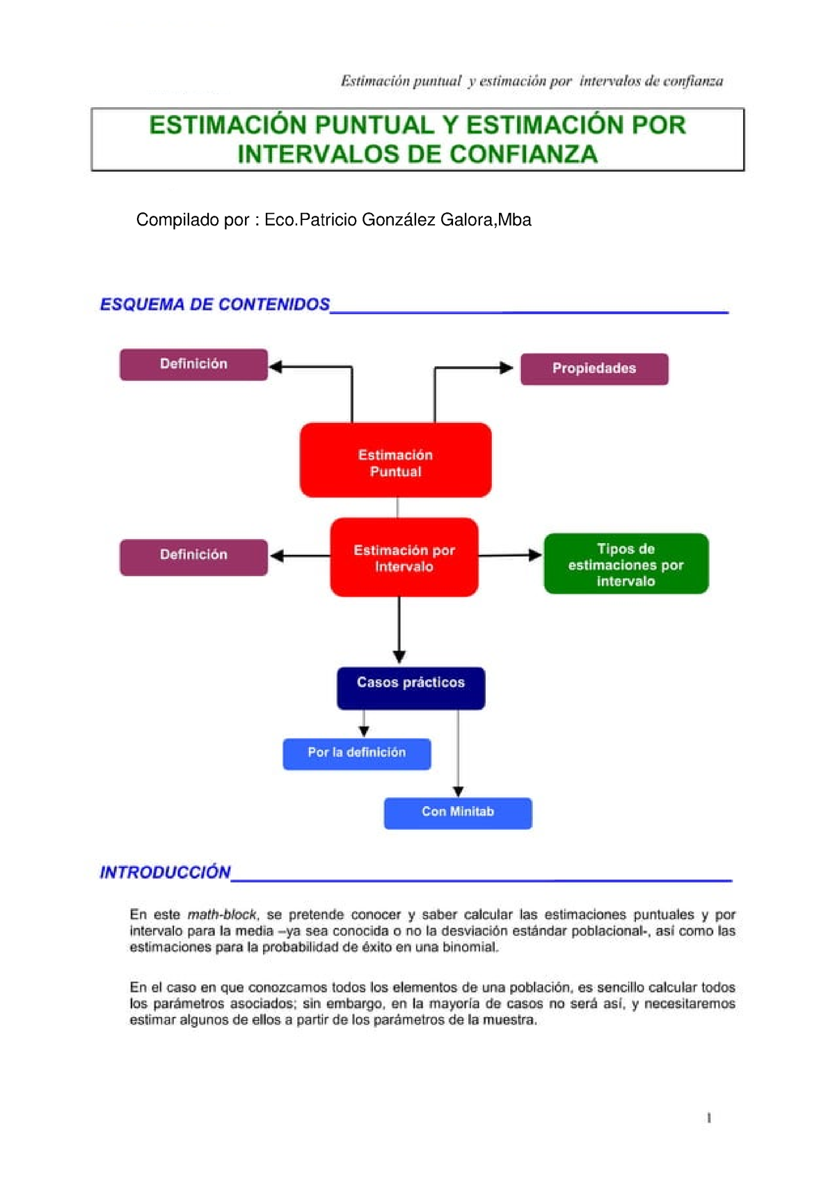 Estimación Puntual Y De Intervalos - Probabilidad Y Estadística ...