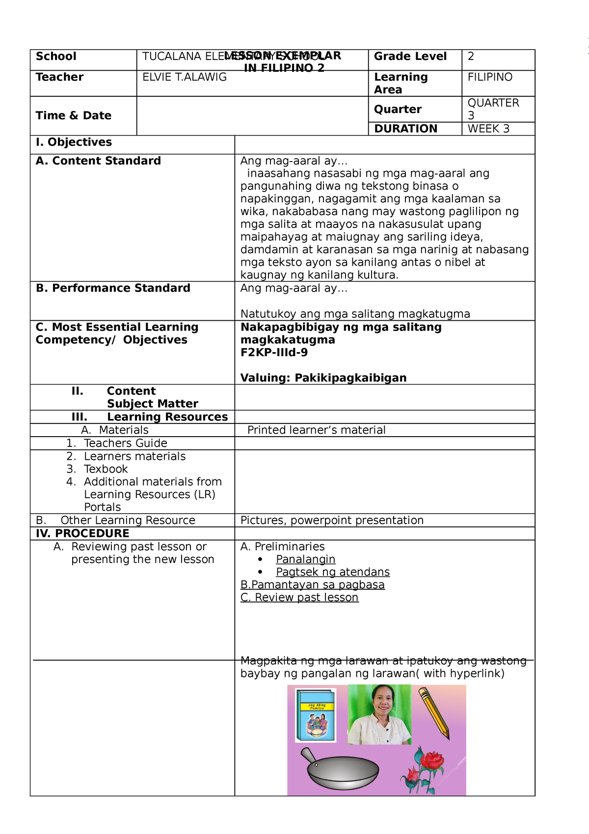 Lesson- Exemplar-IN-filipino-2-teresita-edited - School TUCALANA ...