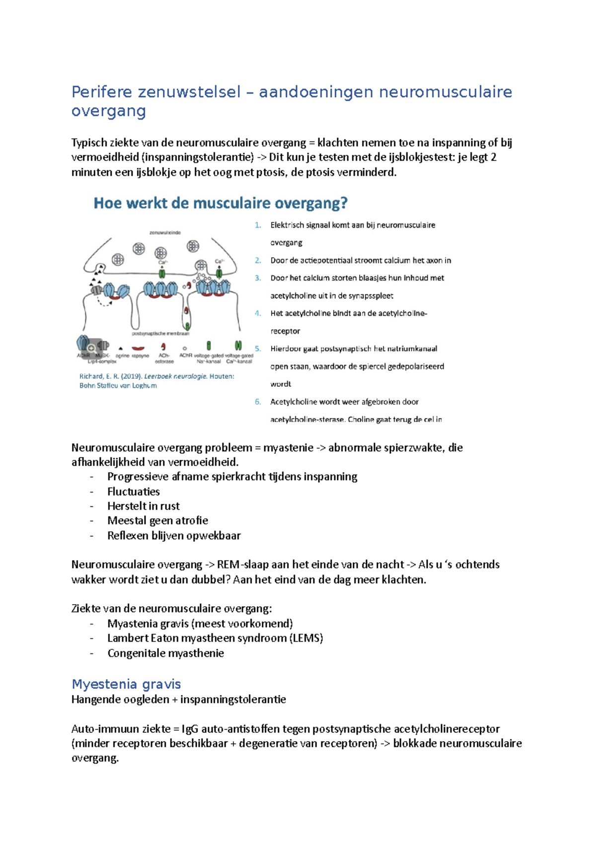 PZS - NM Overgang - Perifere Zenuwstelsel – Aandoeningen ...