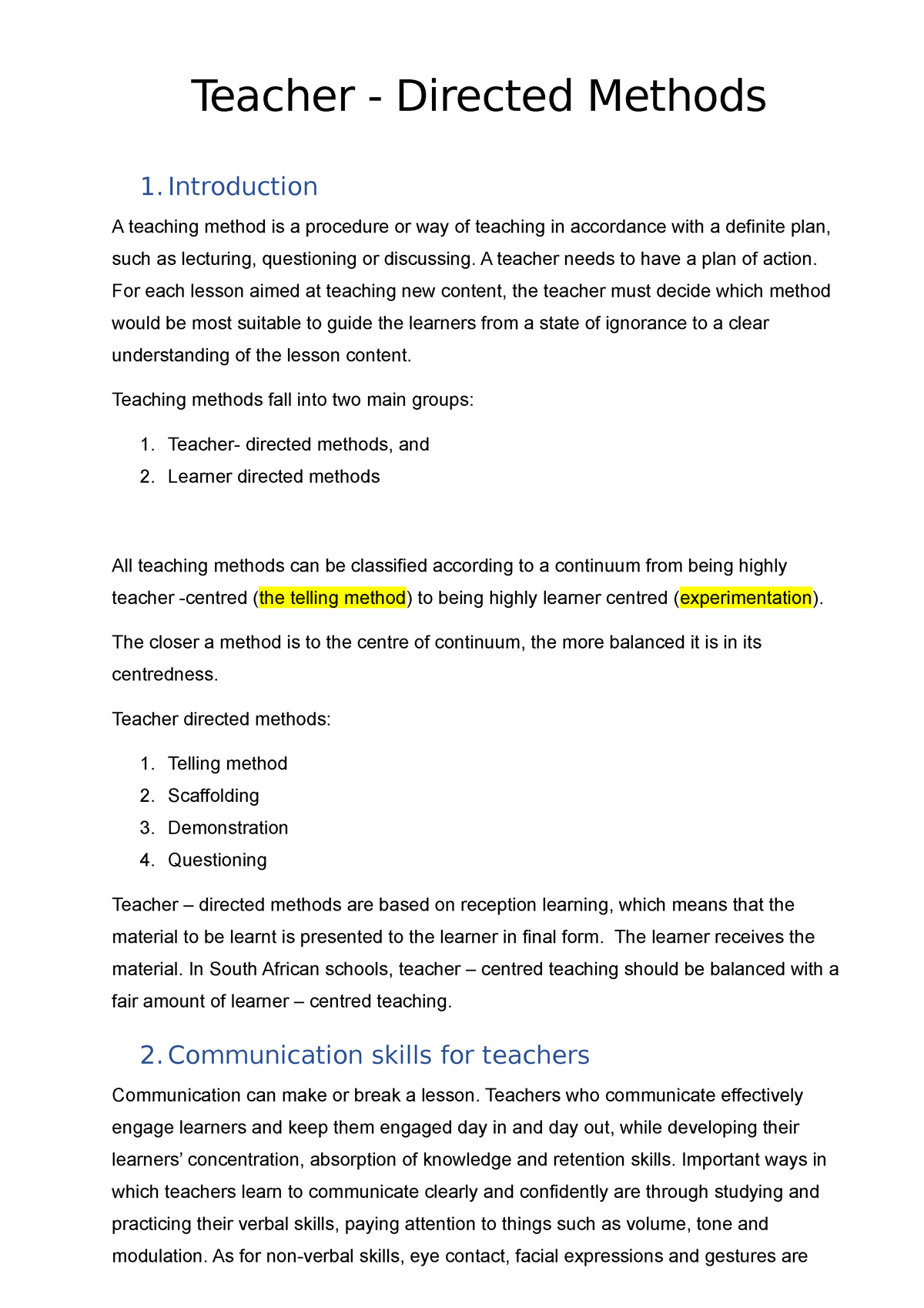 notes-for-cbt-2-summary-education-212-teacher-directed-methods-1