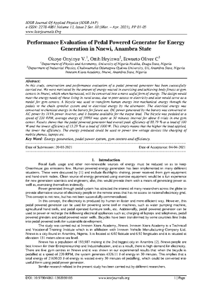 Review Paper of Pedal Power Washing Mach - 10 IV April doi/10.22214 ...