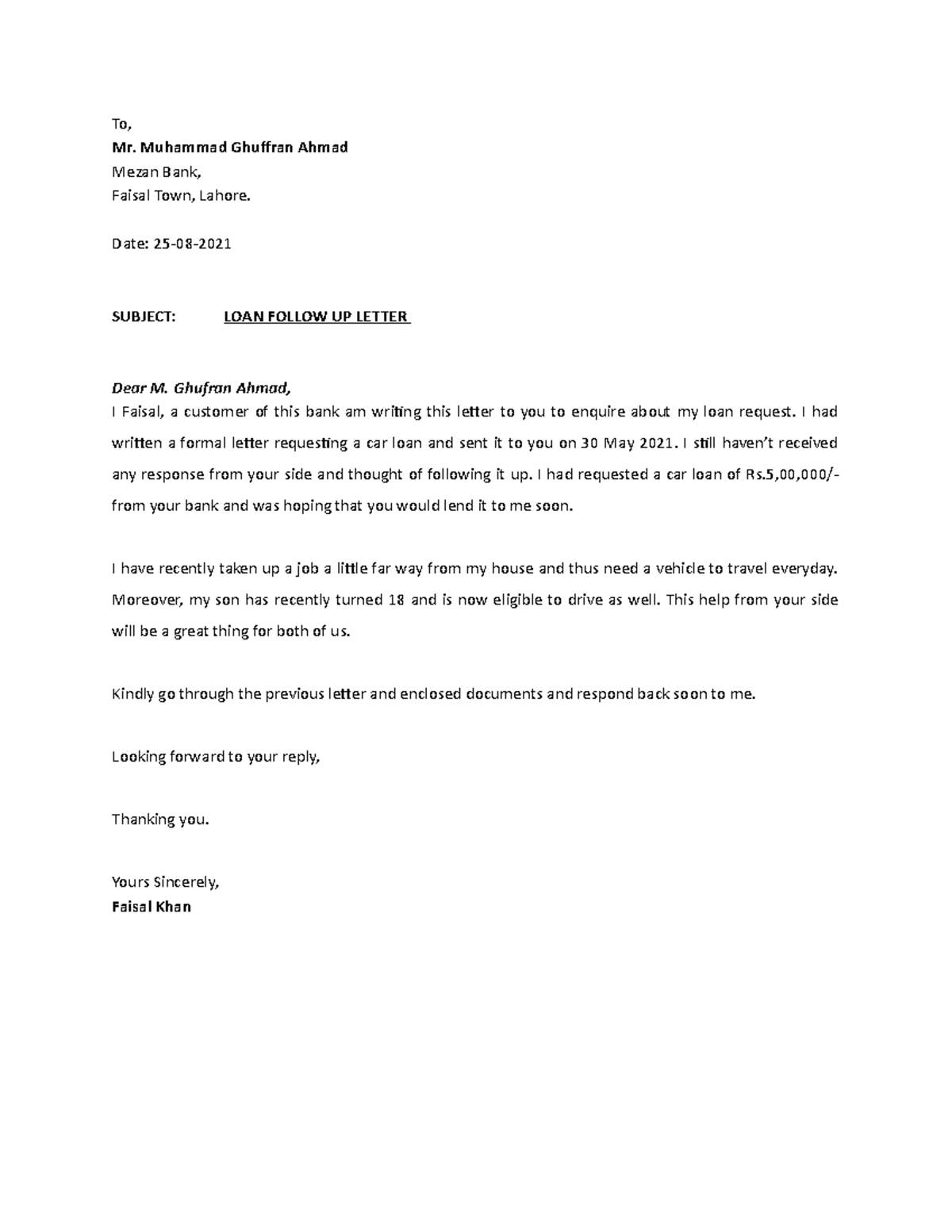 04-follow up letter computer - To, Mr. Muhammad Ghuffran Ahmad Mezan ...