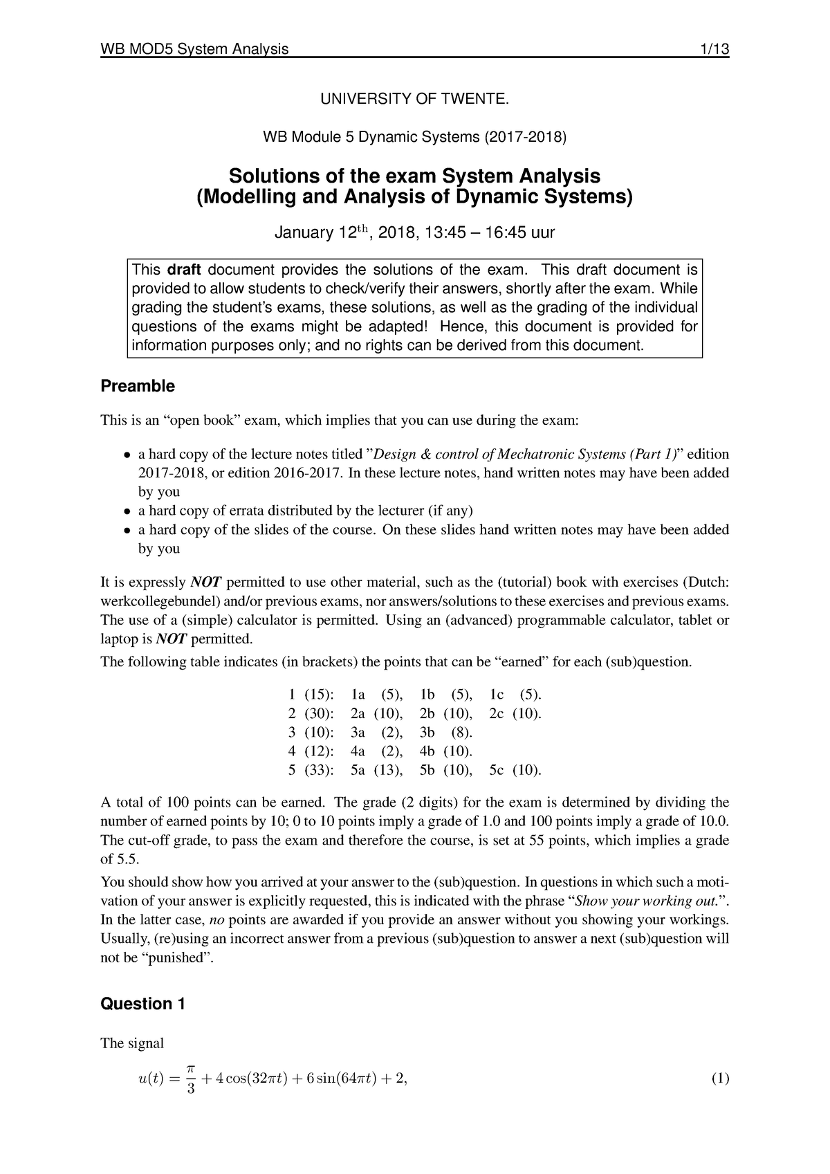 Exam-and-Solutions-System Analysis-2018 0112-v2 - WB MOD5 System ...