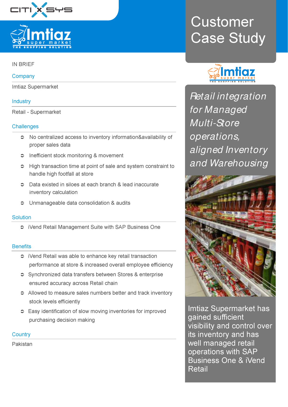 marketing case study supermarket