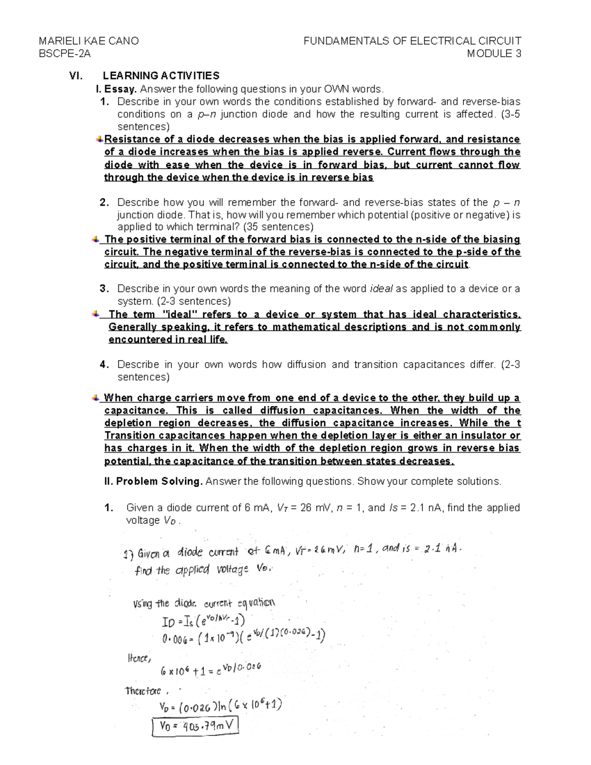 Fundamentals Of Electrical Circuit - BSCPE-2A MODULE 3 VI. LEARNING ...