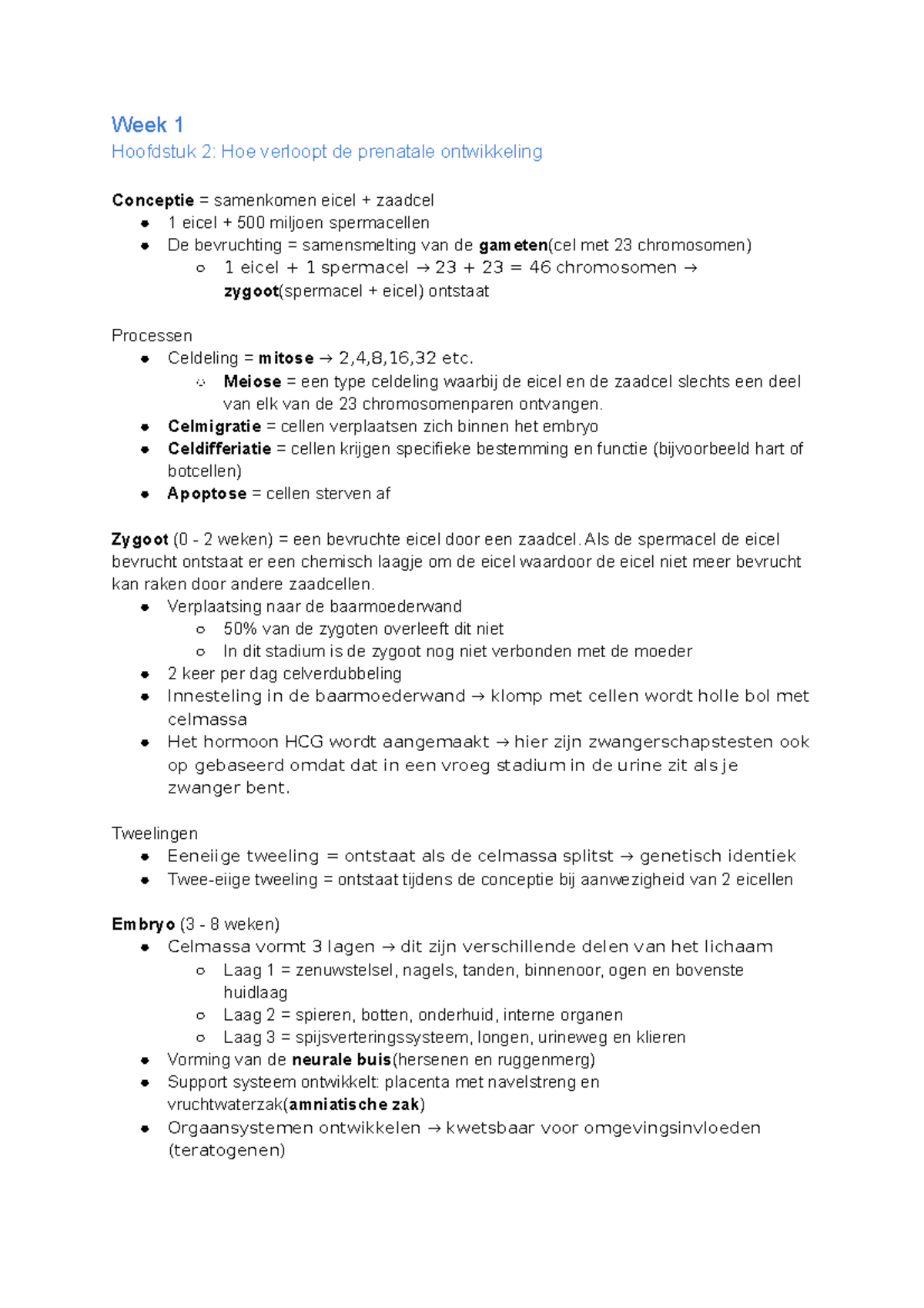 Ontwikkelings & Onderwijs Samenvatting - Week 1 Hoofdstuk 2: Hoe ...