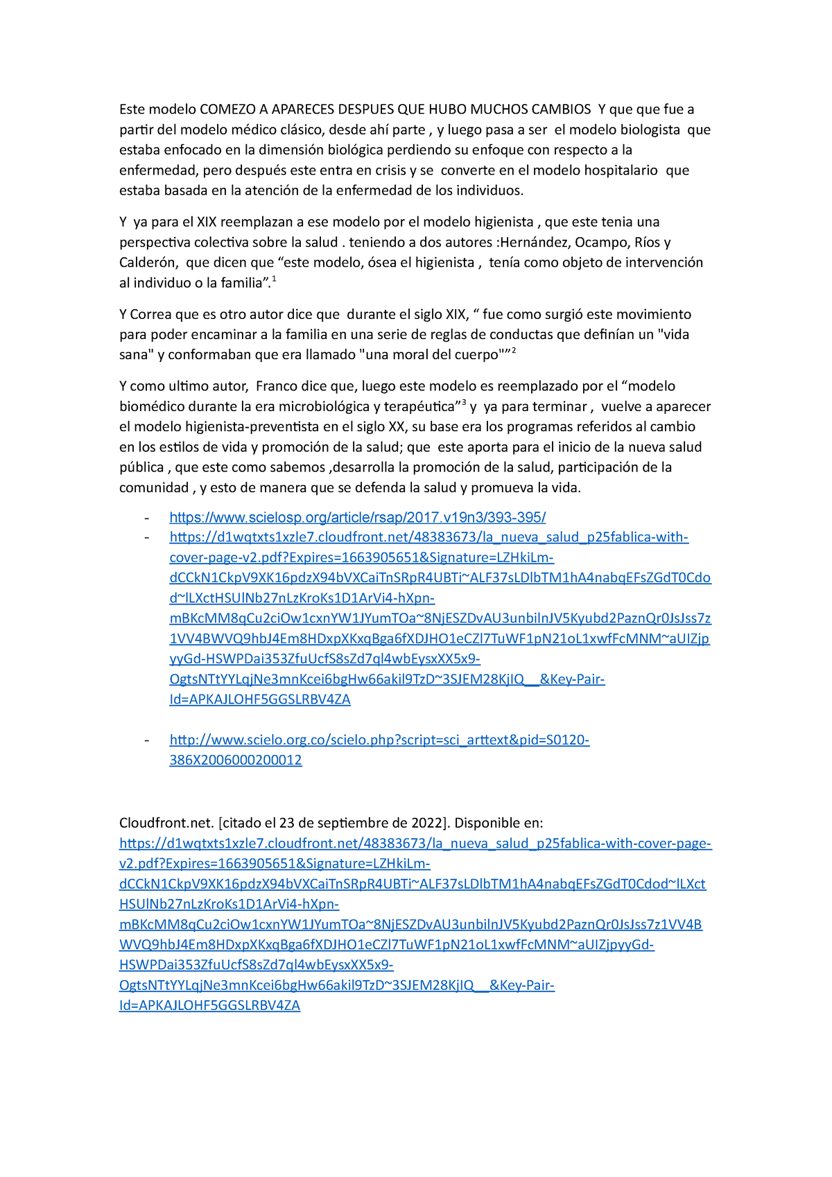 Modelo Higienista- Preventista - Este modelo COMEZO A APARECES DESPUES QUE  HUBO MUCHOS CAMBIOS Y que - Studocu