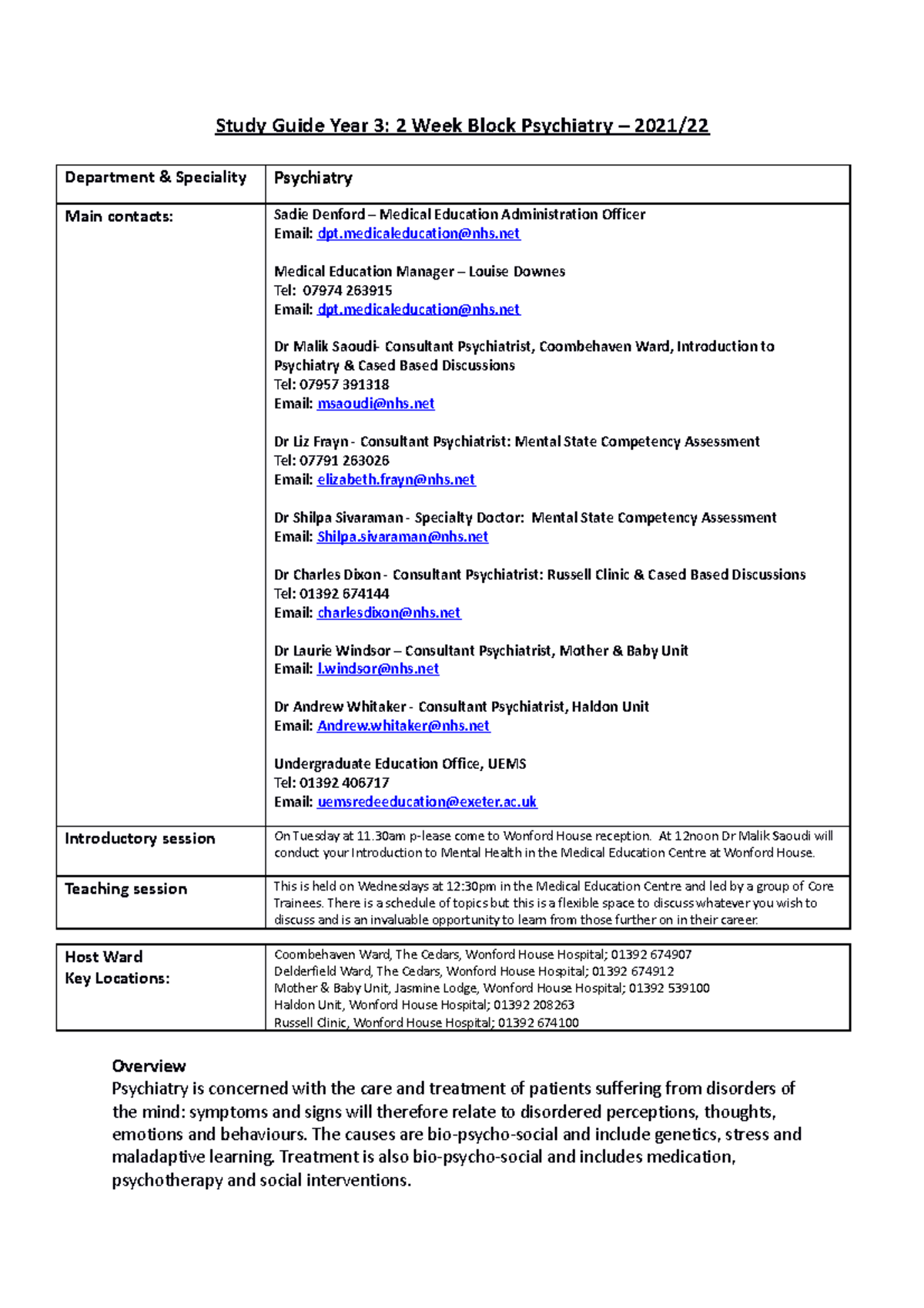 Study Guide To Psychiatry A Companion To The American Psychiatric