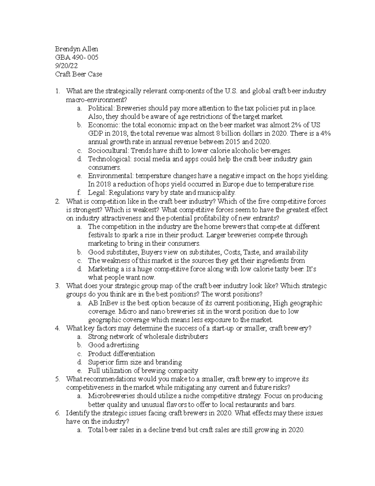 Brendyn Allen Craft Beer Case 490005 Brendyn Allen GBA 490 005 9/20