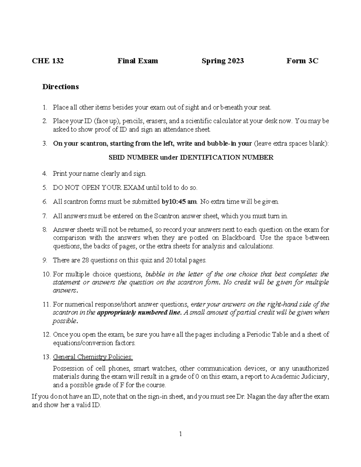 Utrgv Final Exam Spring 2023 - 9z3g04h