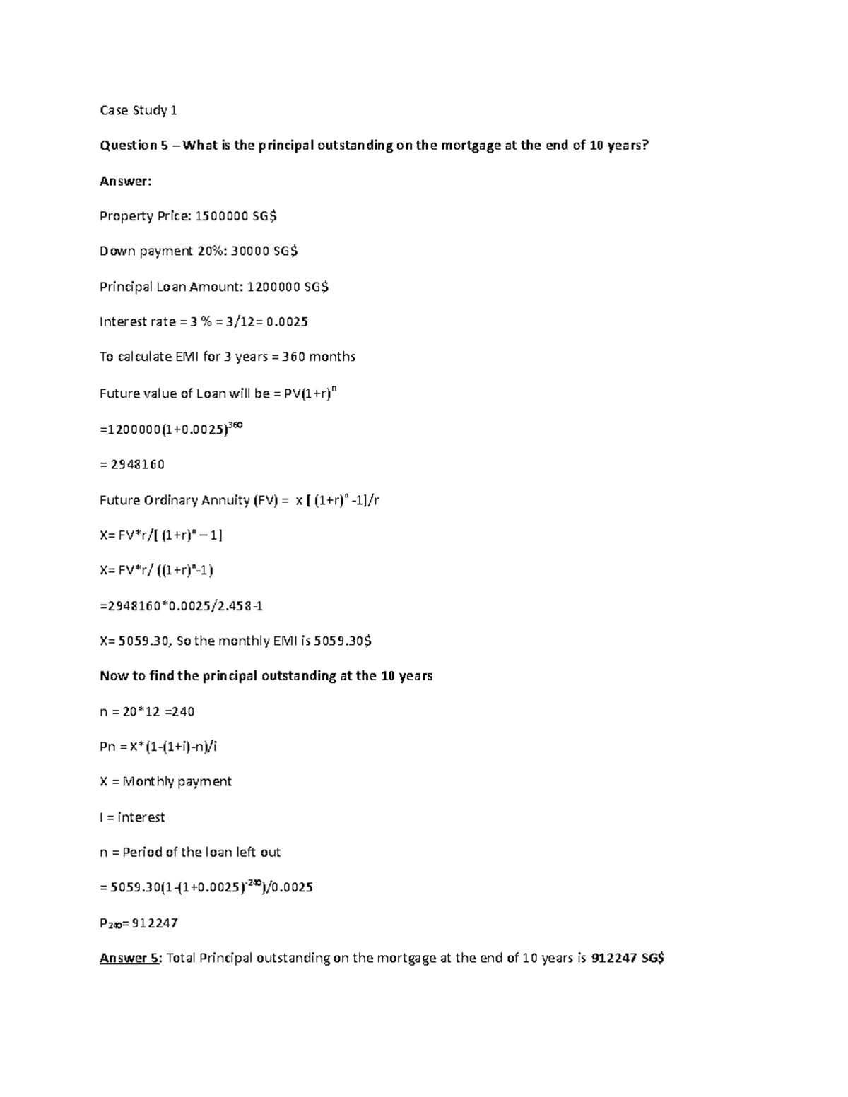 Case Study 1 working file Case Study 1 Question 5 What is the