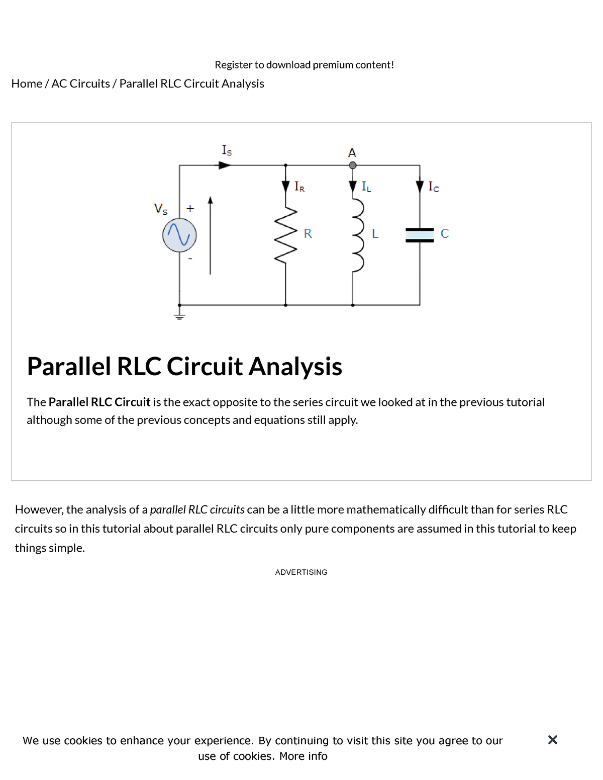 Parallel RLC Circuit And RLC Parallel Circuit Analysis - Register To ...