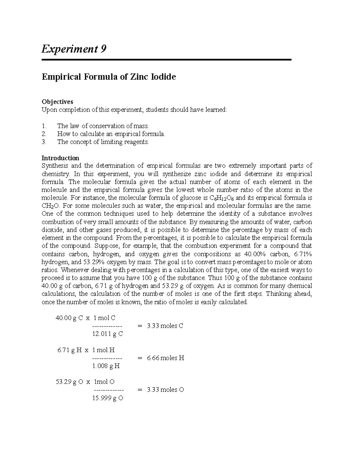 DOC20240528WA0022 Experiment 9 Empirical Formula of Zinc Iodide