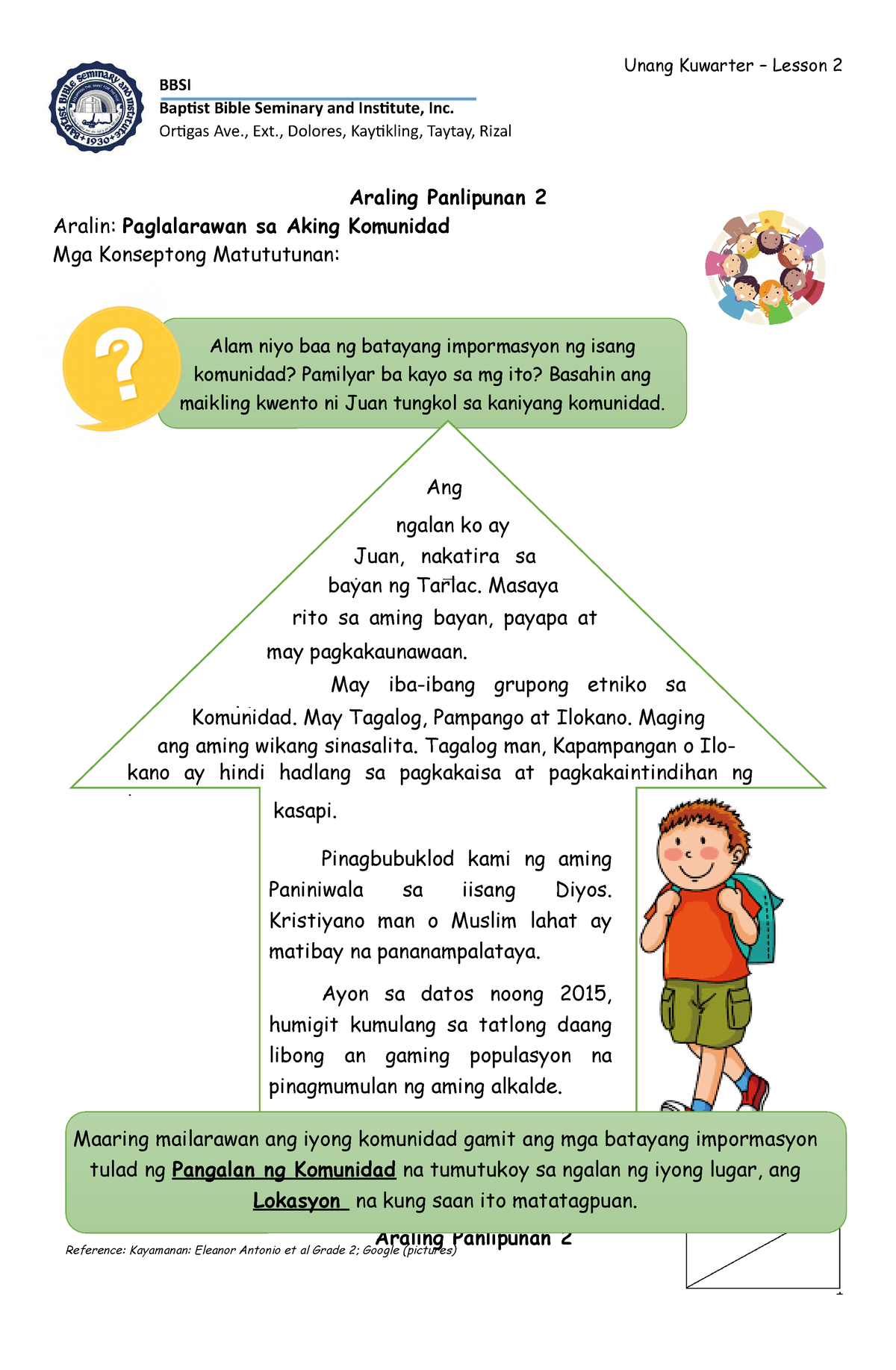 Ang Komunidad Worksheet 7739