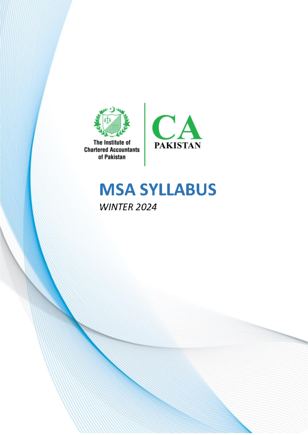 MSASyllabus - MSA Syllabus Winter 2024 - MSA SYLLABUS WINTER 2024 Multi Motiv 