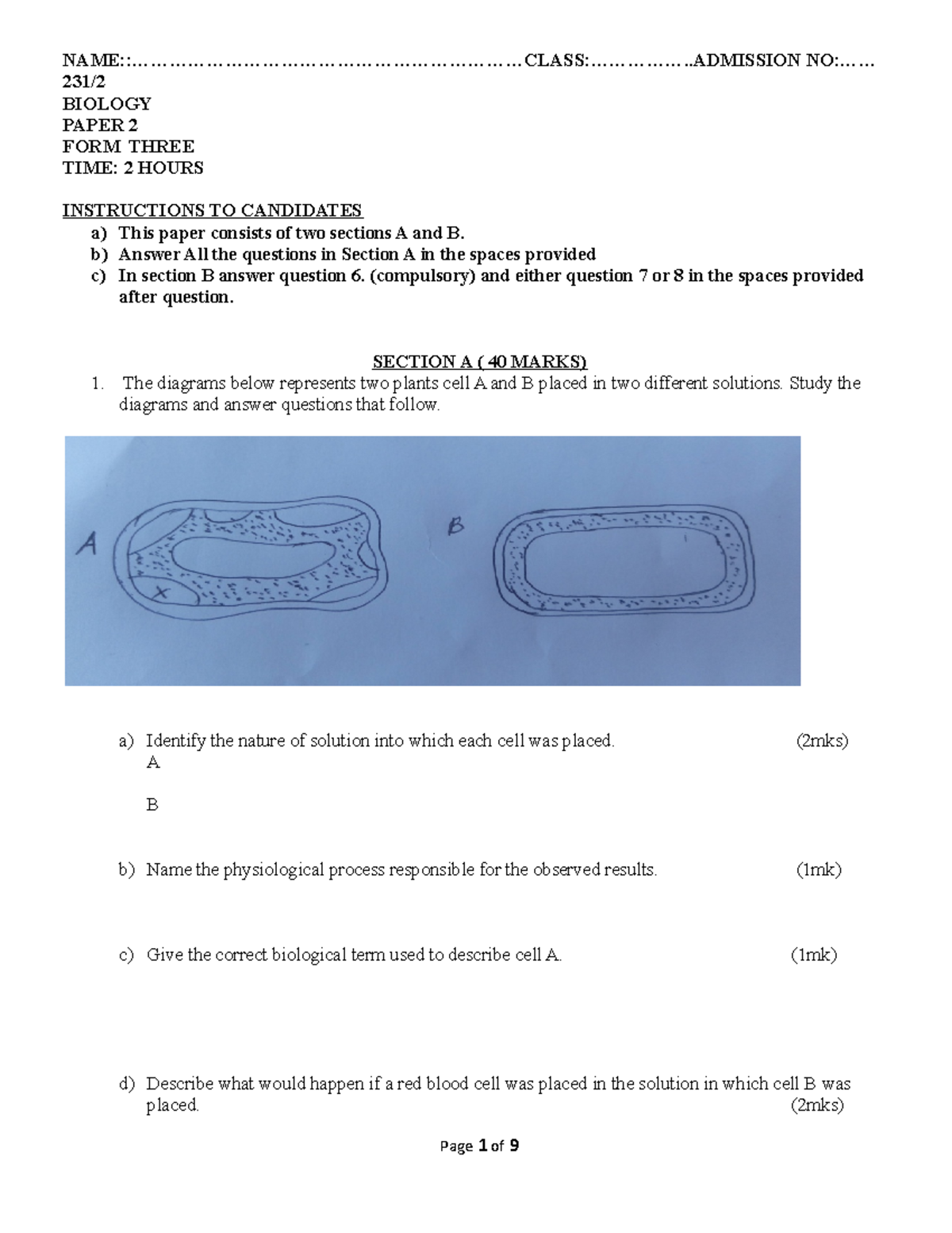 F3 BIO PP2 ET2 QN - revision - - Studocu