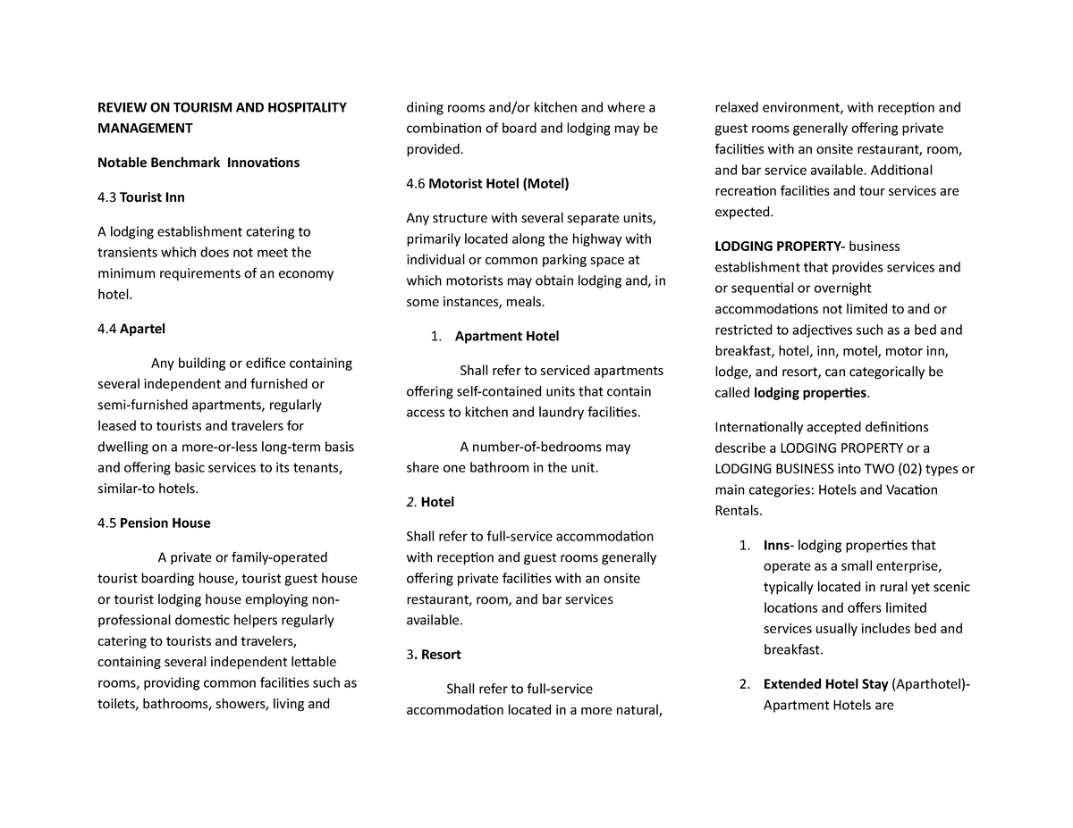 hospitality-management-3-review-on-tourism-and-hospitality-management