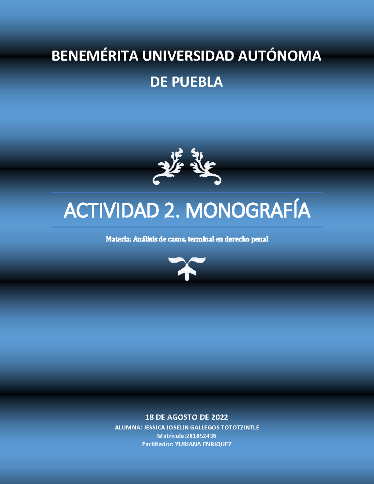 Monografia - ACTIVIDAD 2. MONOGRAFÕA Materia: An·lisis De Casos ...