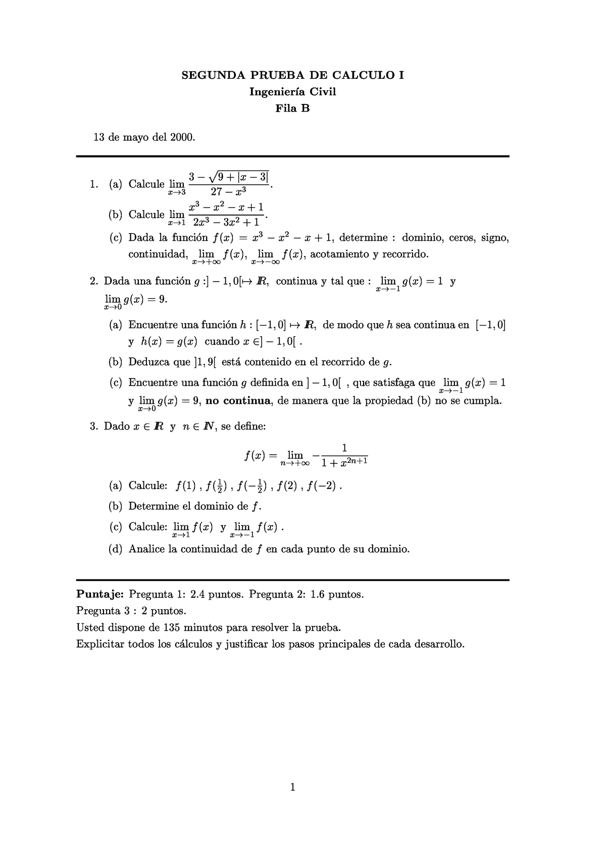 Final 16 15 Questions And Answers Calculo I Usach Studocu