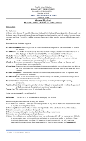 Module 1 - week 1 - A - Copy - Republic of the Philippines DEPARTMENT ...