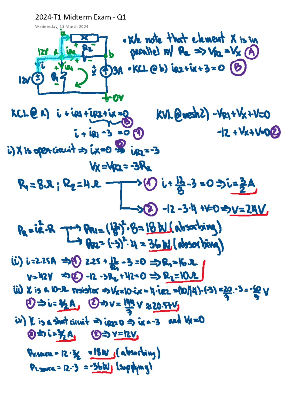 ELEC1111 MTE Solutions 2024 T1 - ELEC1111 - Studocu