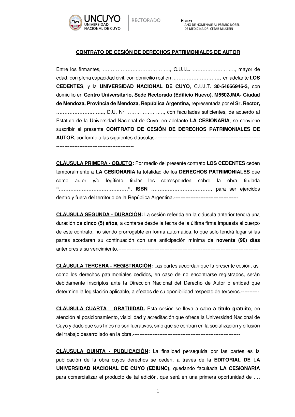 Modelo Contrato De Cesion De Derechos 1 Derecho Procesal Civil Y Comercial Y Derecho Penal 8015