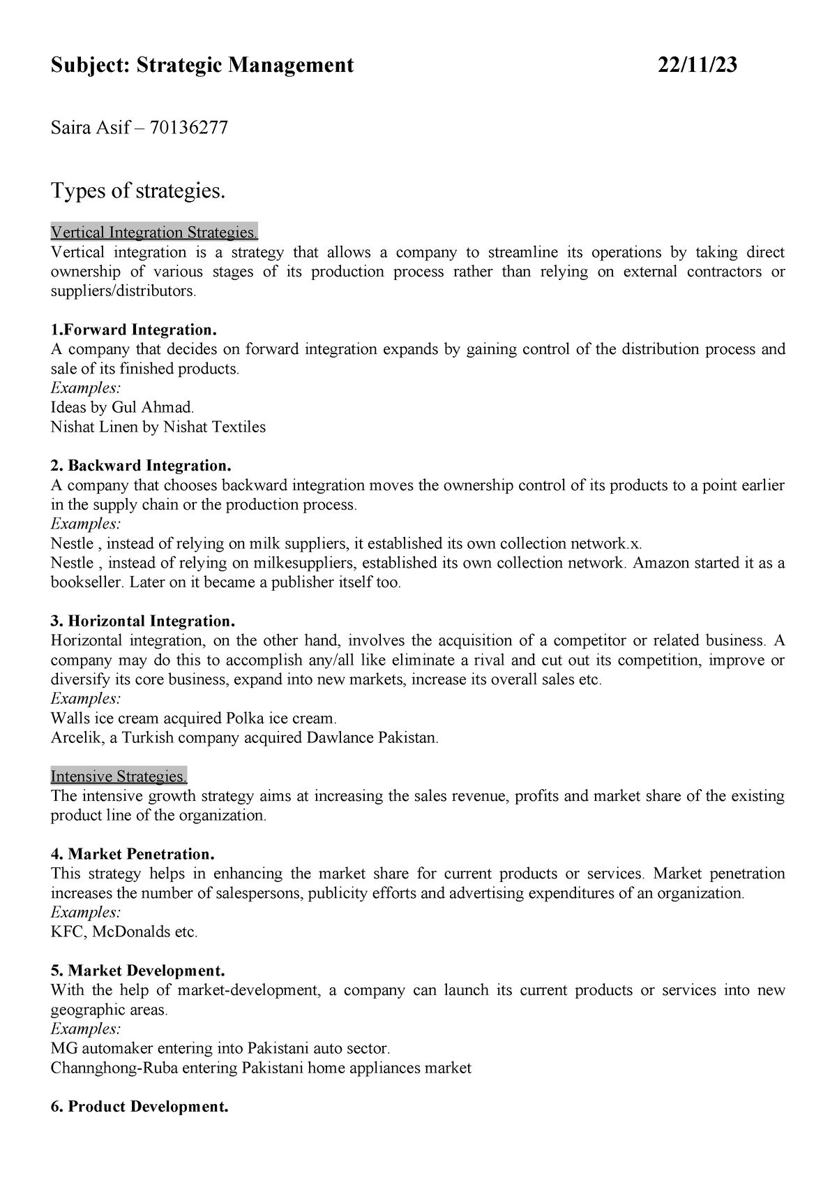 types-of-strategies-subject-strategic-management-22-11-saira-asif