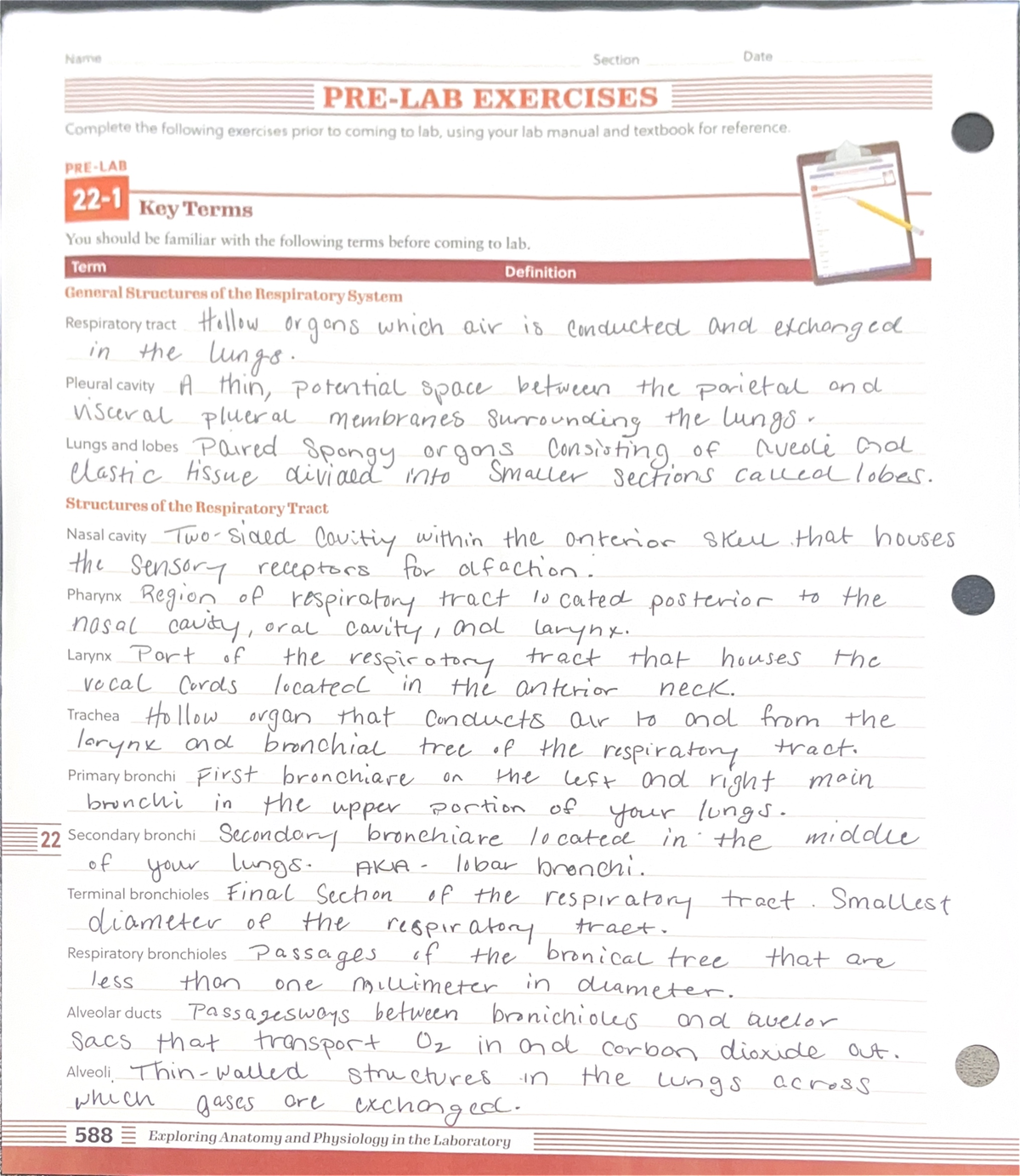 Lab Ex. 22 - Lab Understanding and Recall Questions - Name Section Date ...