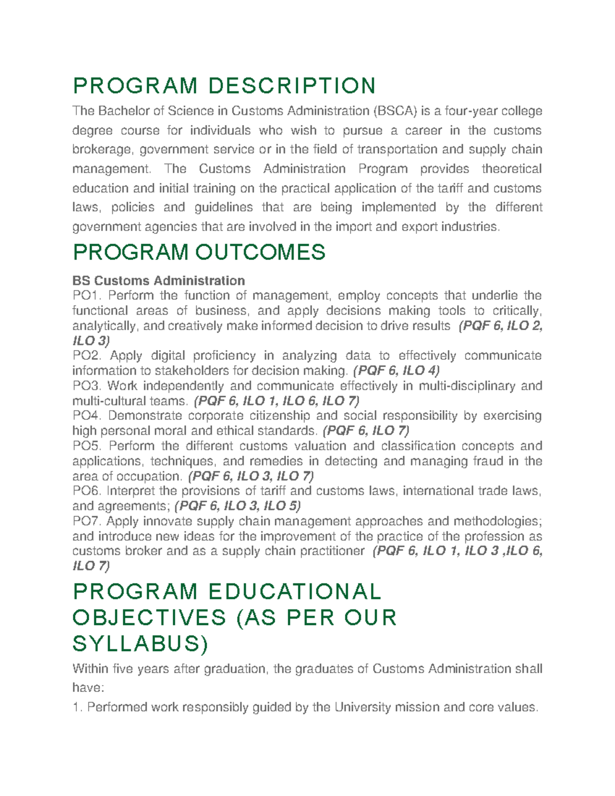 Program Description - GHWERHYWUY7 - PROGRAM DESCRIPTION The Bachelor of ...