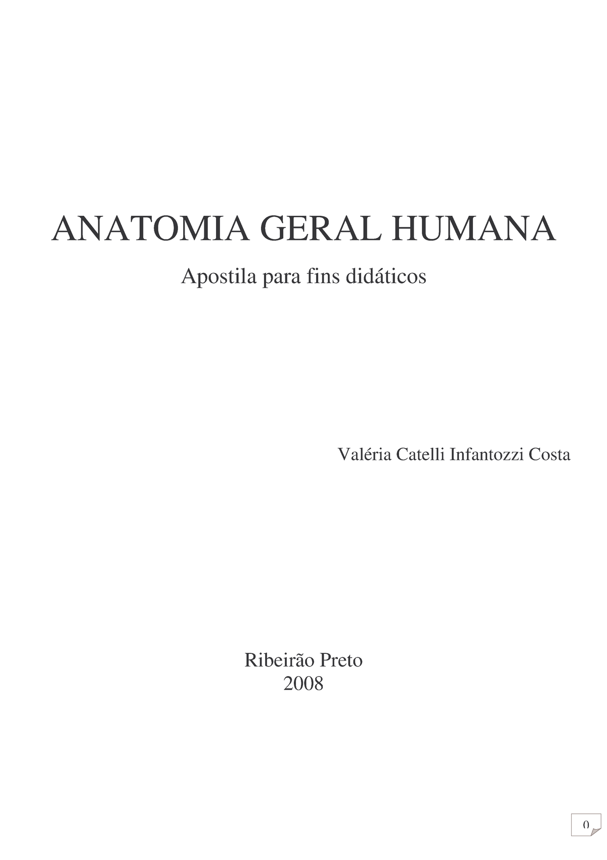 Apoio Anatomia B Sica Anatomia Geral Humana Apostila Para Fins