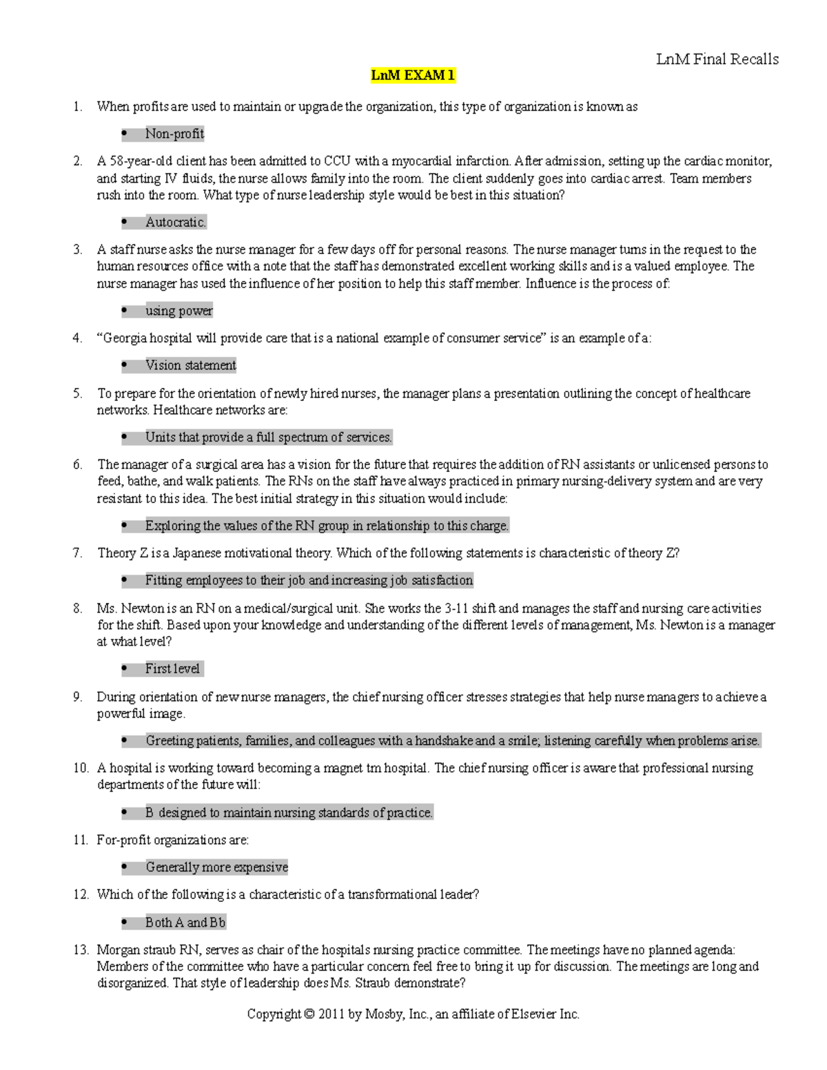 ln-m-final-recalls-practice-questions-lnm-final-recalls-lnm-exam-1
